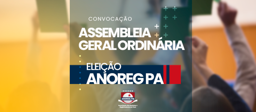 Banner eleição - Anoreg PA